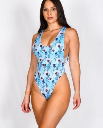Vestido de Baño Enterizo Juvenil Azul