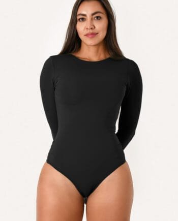 Vestido de Baño Manga Larga Negro